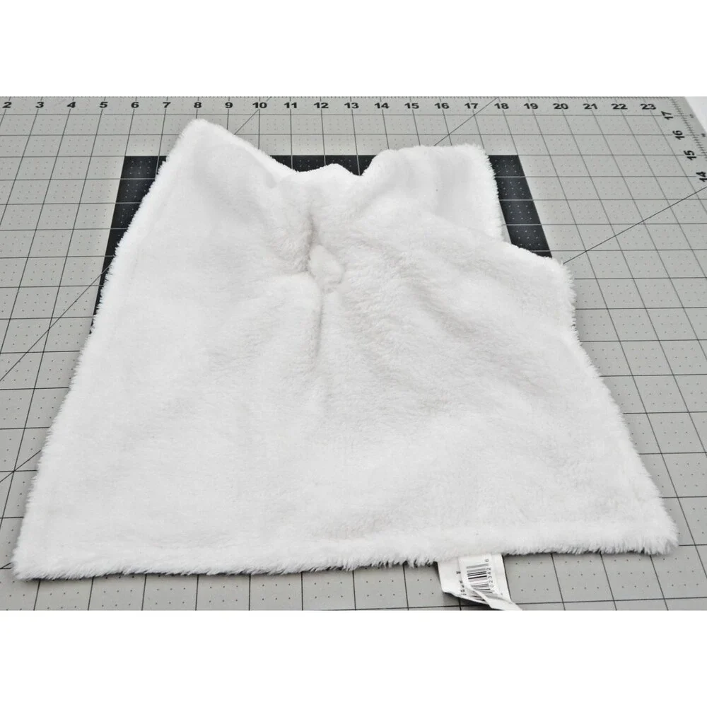 Blankets & Beyond White Pink Elephant Security Baby Blanket Plush Lovey Toy